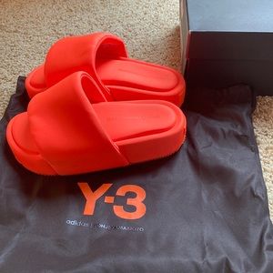 Y-3 Solar Orange platform slides